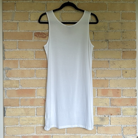 New Sarah Pacini White Sleeveless Tunic - Picture 5 of 5